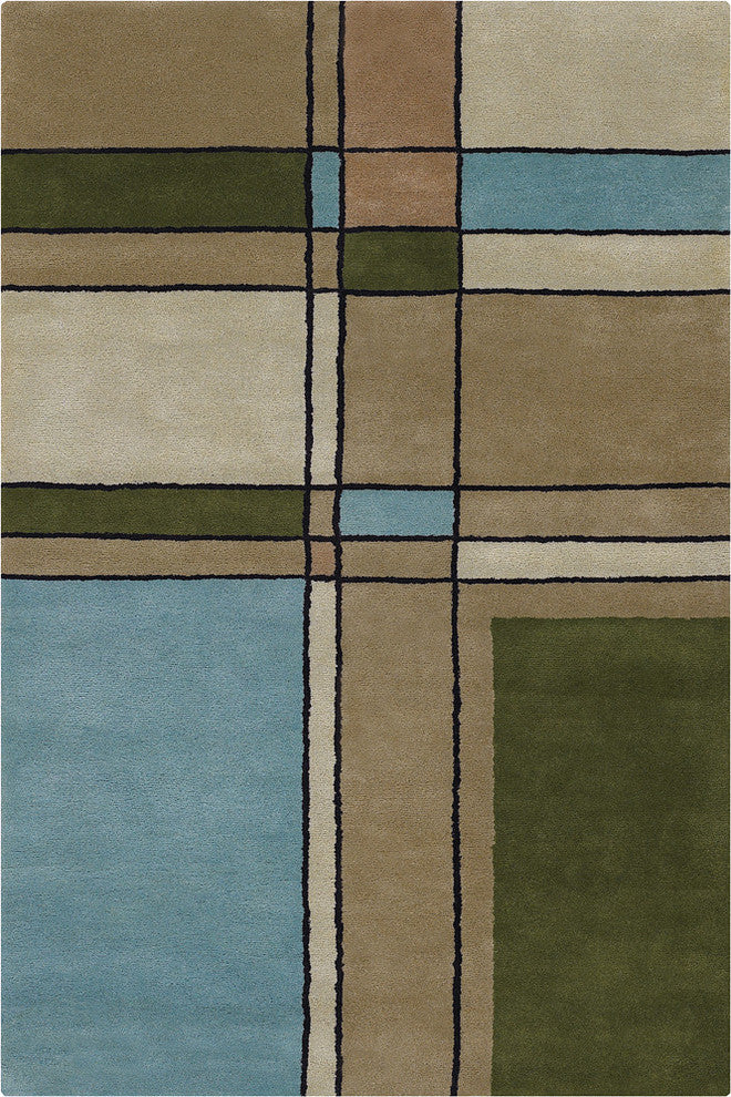 Fresca Contemporary Area Rug, 5'x7'6" Rectangle