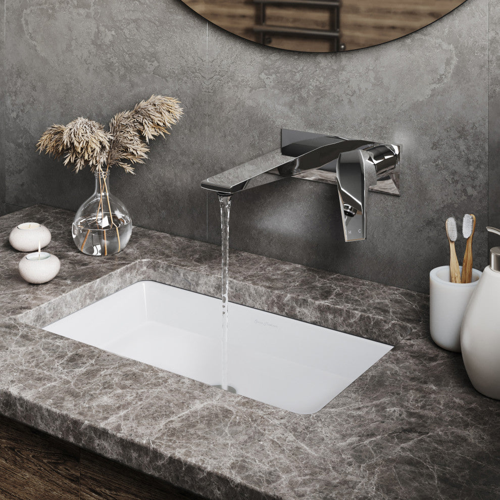 Voltaire Single-Handle, Wall-Mount, Bathroom Faucet, Chrome