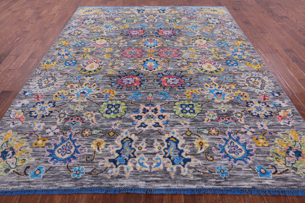 Turkish Oushak Handmade Wool Rug 8' 4" X 10' 0" - Q15618