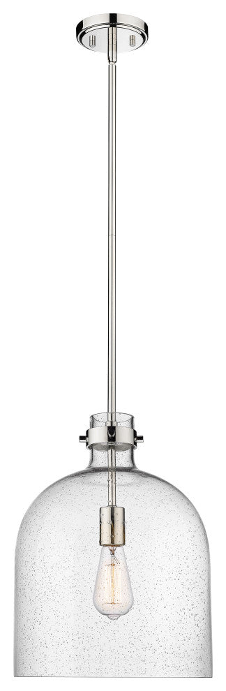 Zlite 817-12PN 1-Light Pendant, Clear Seedy