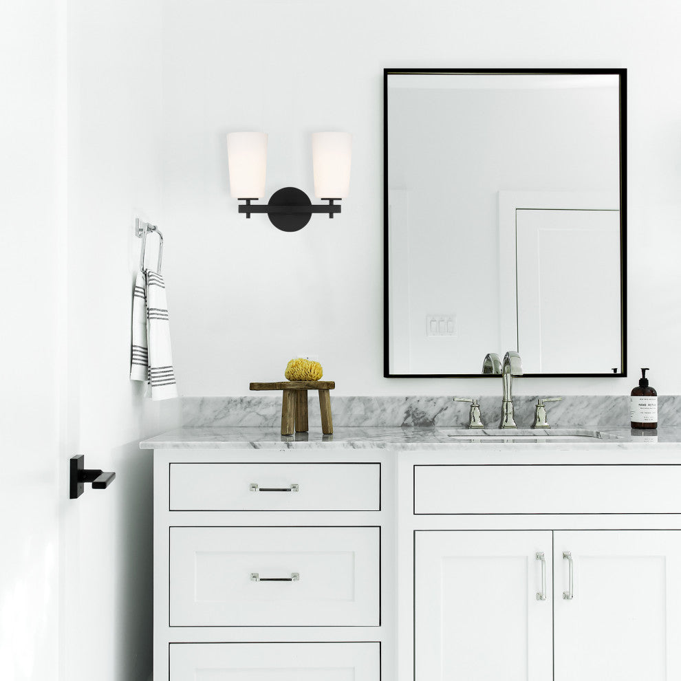 Colton 2 Light Black Wall Mount