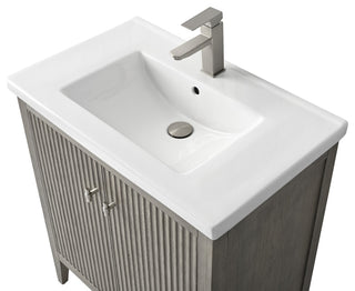 Vanity Art Freestanding Vanity, Driftwood Gray, 30", Single Sink, Brushed Nickel
