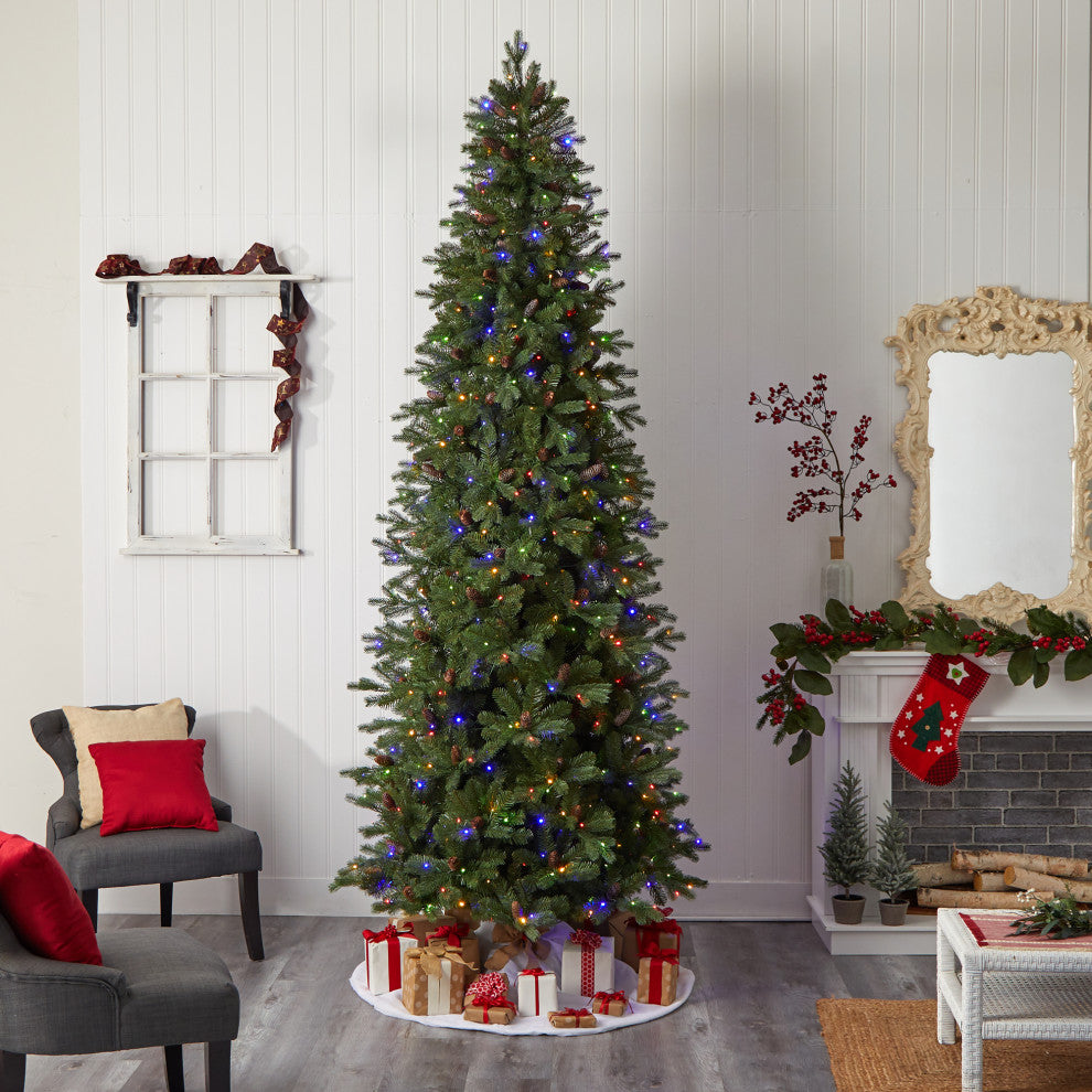 T3265 10 Fraser Fir Artificial Christmas Tree With 780 Multicolor LED Lights