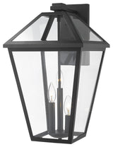 Z-LITE 579B-BK 3 Light Outdoor Wall Sconce, Black