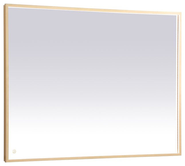 Modern Brass Led Mirror