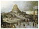 "Nimrod Ordering the Construction of the Tower of Babel" Paper Art, 24"x18"