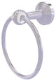 Pacific Beach Towel Ring with Twisted Accents, Satin Chrome