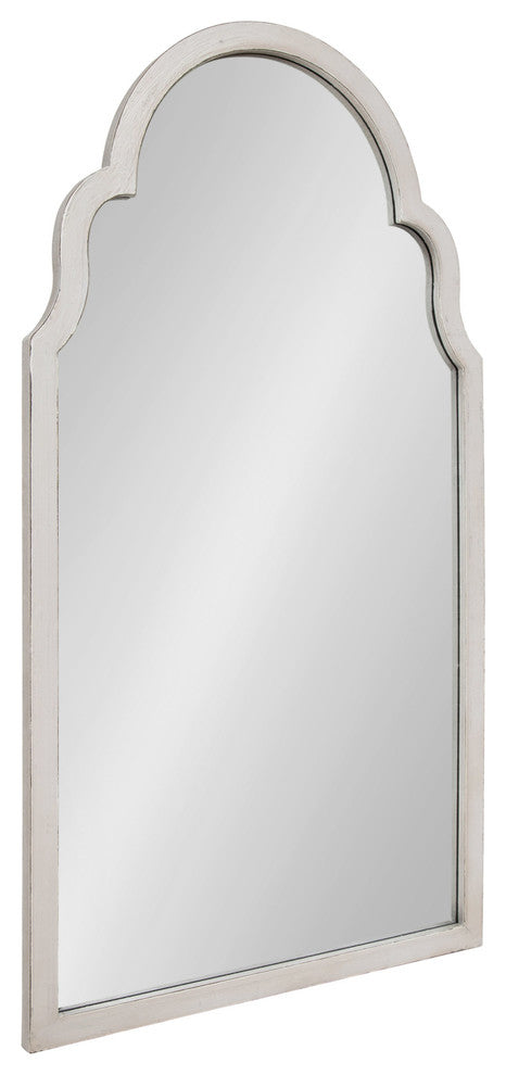 Damara Moroccan Style Arch Mirror, White 26x48