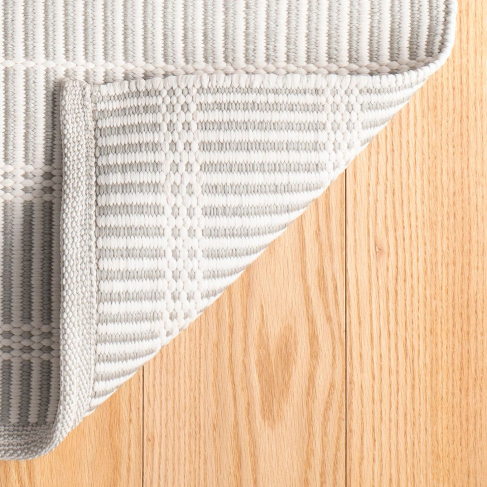 Dash & Albert Marlo Platinum Handwoven Indoor/Outdoor Rug, Grey, 3' x 5'