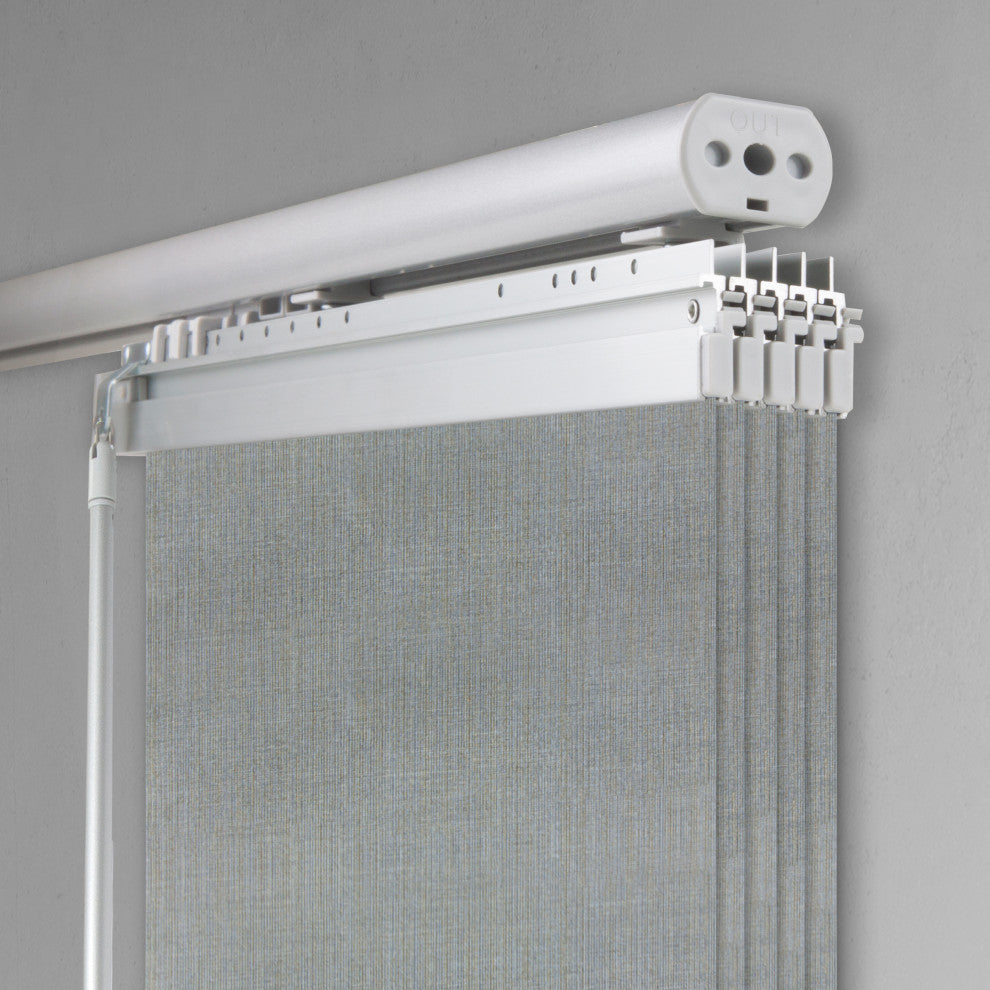 Stormy 5-Panel Track Extendable Vertical Blinds 58-110"W