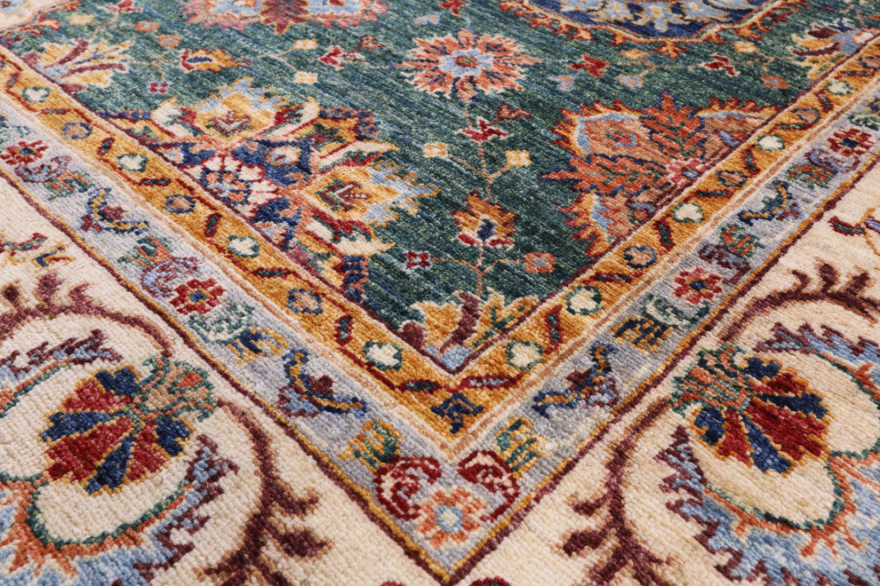 Hand Knotted Super Kazak Wool Rug 6' 10" X 10' 1" Q7560