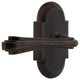 Cottage Plate With Fleur Lever, Timeless Bronze, Passage, Left-Handed