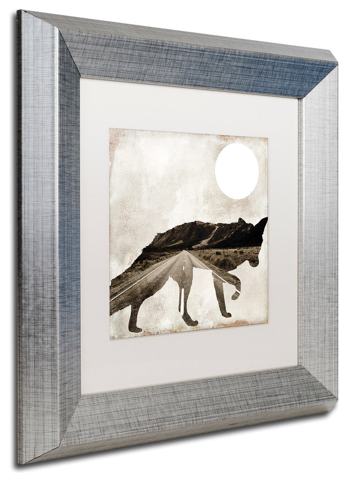 Color Bakery 'Going Wild II' Matted Framed Art, Silver Frame, White Mat, 11x11