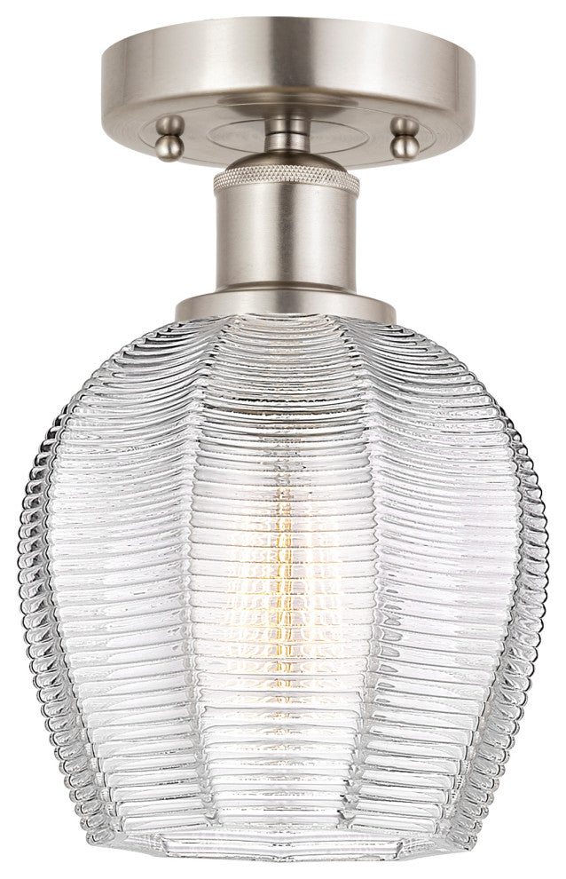 Innovations 616-1F-SN-G462-6 1 Light Semi-Flush Mount, Brushed Satin Nickel