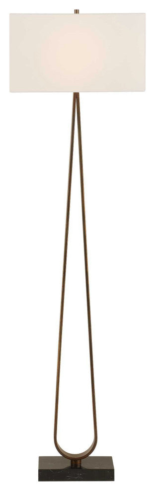 Uttermost Galloway Minimalist Bronze Floor Lamp
