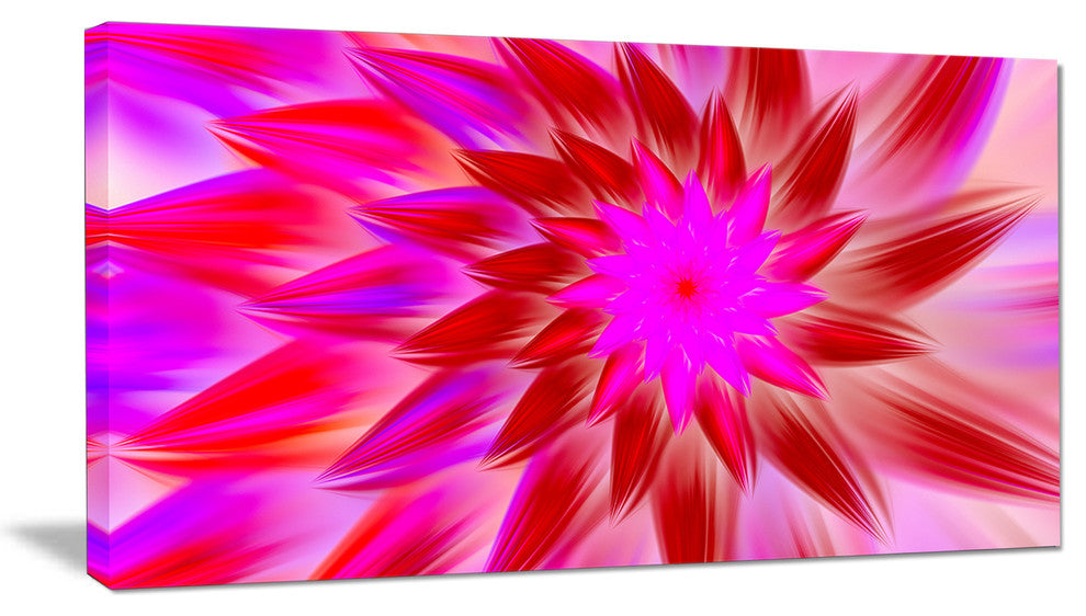 Beautiful Pink Flower Petals, Floral Canvas Art Print, 40x20