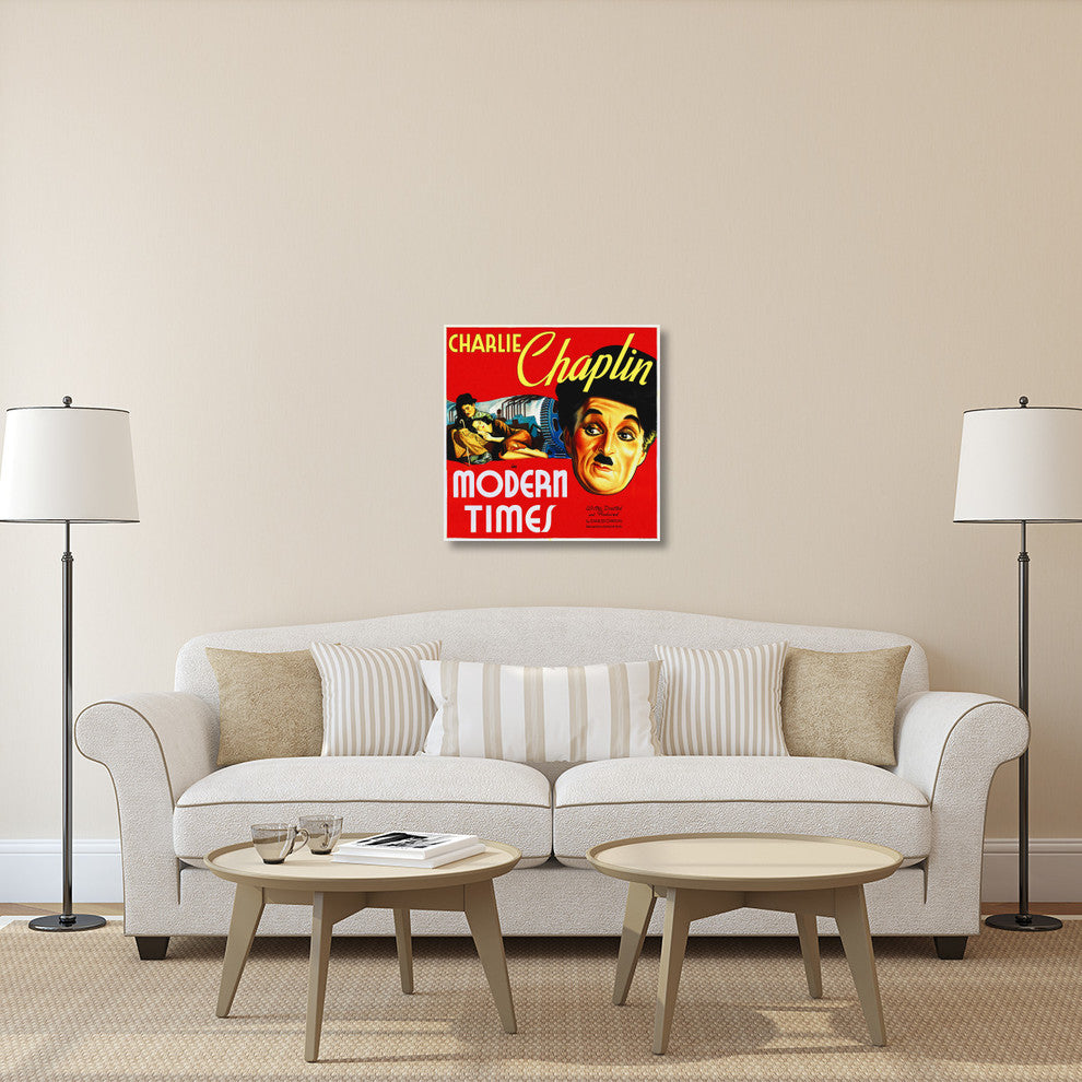 "Modern Times, 1936" Stretched Canvas Giclee by Hollywood Photo Archive, 30x30"