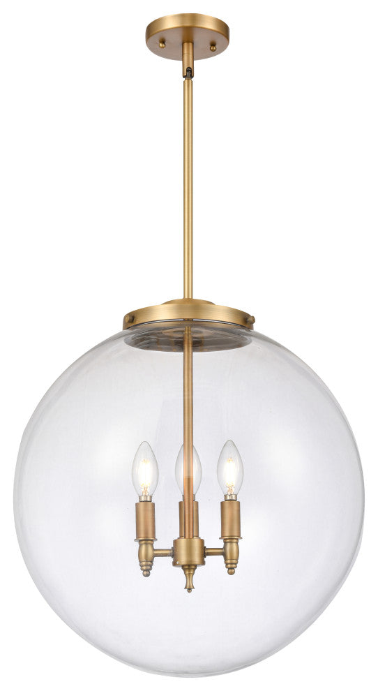 INNOVATIONS 221-3S-BB-G202-18-LED 3-Light Pendant Brushed Brass