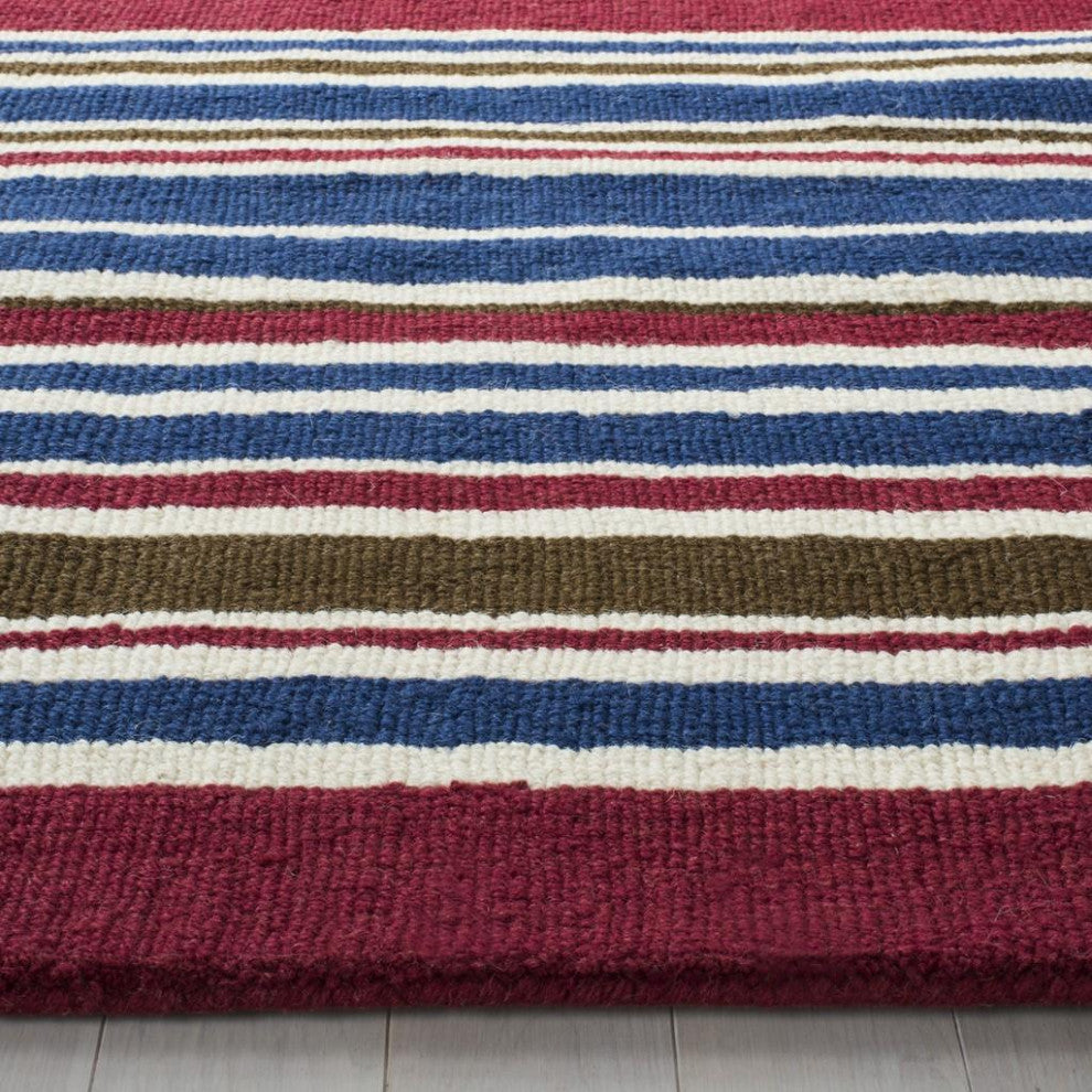 Safavieh Kids Collection, SFK101 Rug, Ivory/Multi, 7' Square