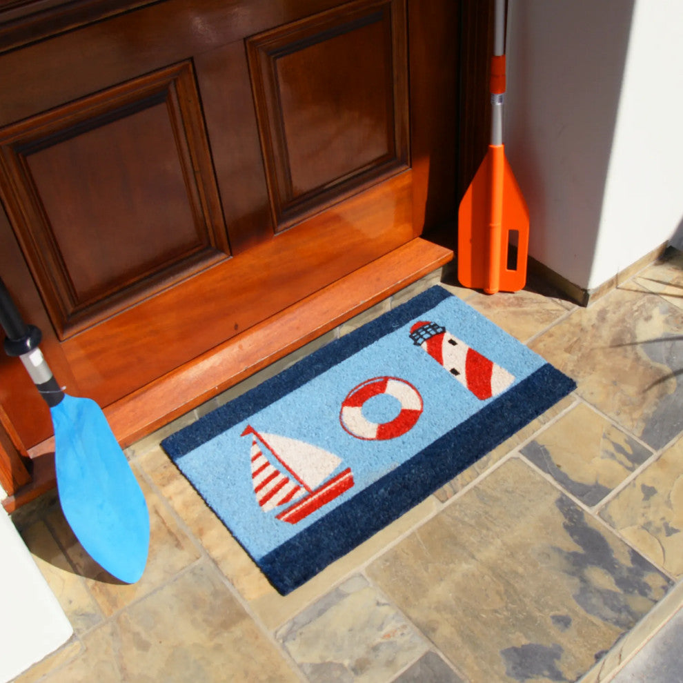 Rubber-Cal Summer "Beach Doormat" Kit 18" x 30" 2 Door Mats
