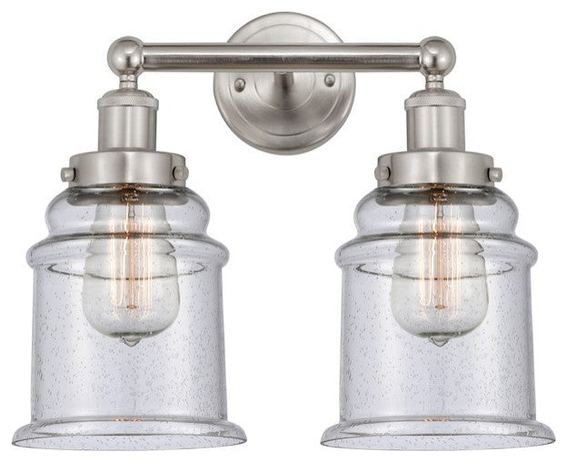 Innovations 616-2W-SN-G184 Canton 2 Light Bath Vanity Light Brushed Satin Nickel