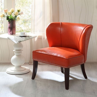 Madison Park Hilton Armless Accent Chair, Orange
