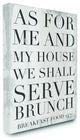 Stupell Industries Shall Serve Brunch Funny Family Kitchen Word Design, 16 x 20