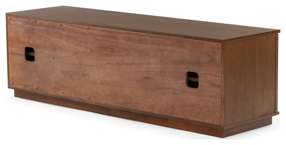 Safavieh Couture Patty 4 Door Wood Media Stand, Walnut