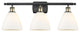 Innovations 516-3W-BAB-GBD-751 3 Light Bath Vanity Light, Black Antique Brass