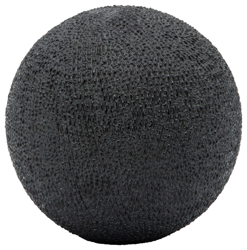 3-Piece Set Beaded Orbs, Black