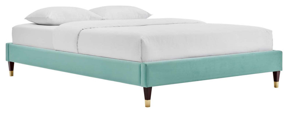 Elise Full Performance Velvet Platform Bed MOD-6874-MIN