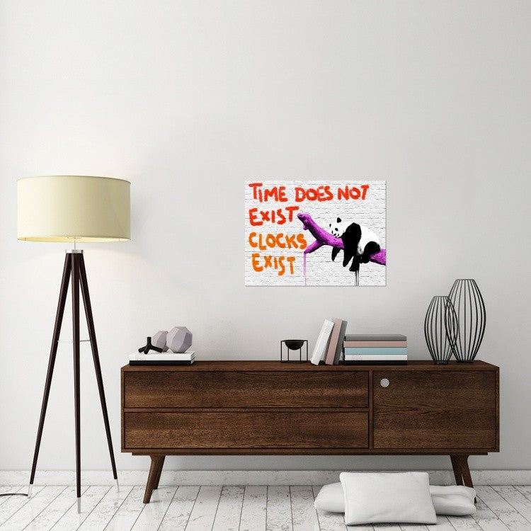 "Time does not exist" Stretched Canvas Giclee by Masterfunk Collective, 32x24"