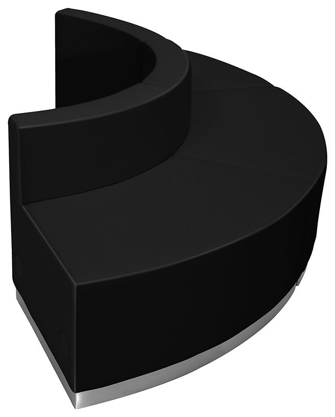 Hercules Alon Series Black Leather Reception Configuration, 3 Pieces