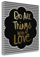 "All Things - Gold" By Linda Woods, Giclee Print on Gallery Wrap Canvas