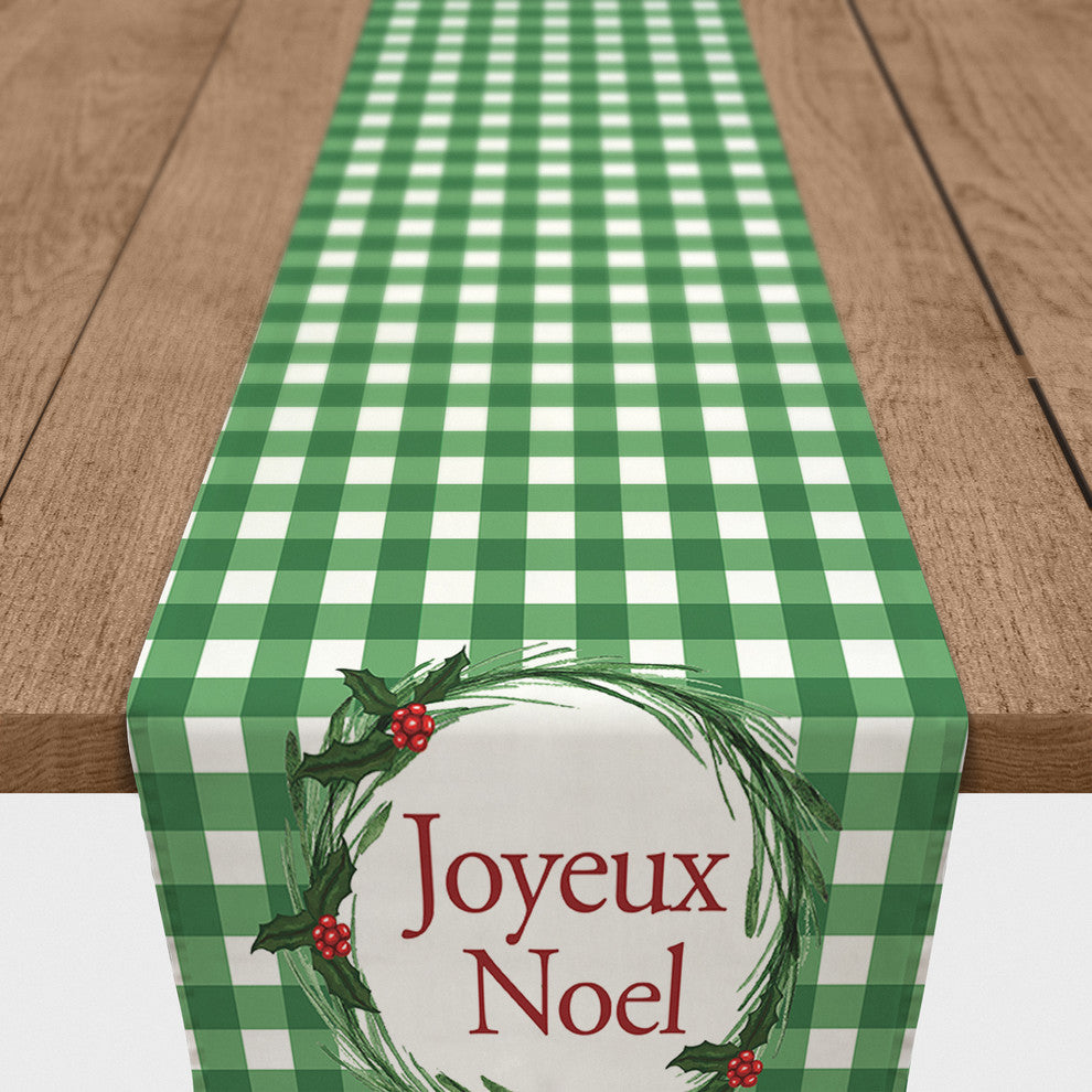 Joyeux Noel Table Runner, 16"x90"