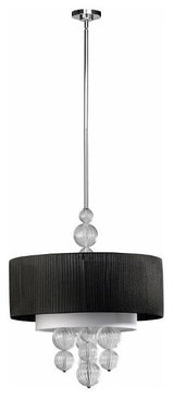 Cyan Design Kravet Pendant, Clear and Black
