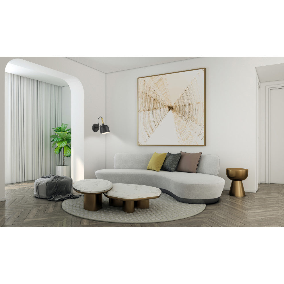Ponti LED Reading Light, Dedicated LED, Antique Brushed Brass