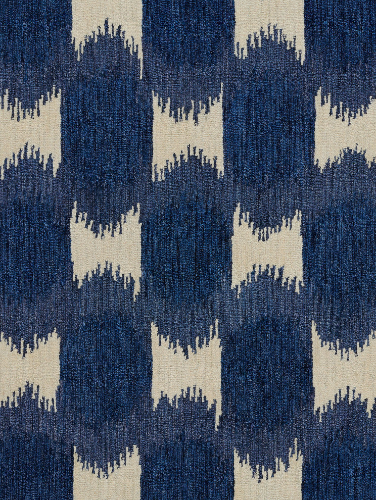 Momeni Leiden Hand Tufted Wool Navy Area Rug 8' X 10'