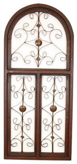 Barcelona Architectural Wall Window, Red