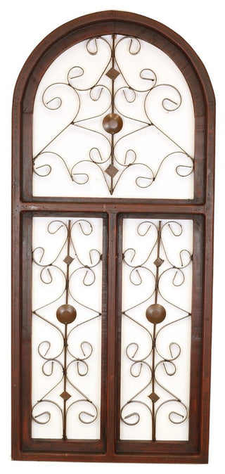 Barcelona Architectural Wall Window, Red