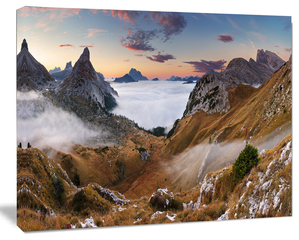 Beautiful Summer Panorama, Landscape Canvas Art Print, 20"x12"
