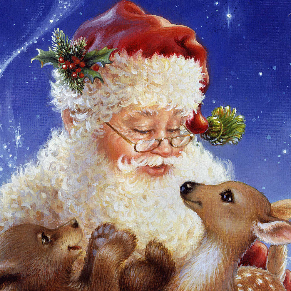 Santa Little Friends Wooden Block, 36 X 24