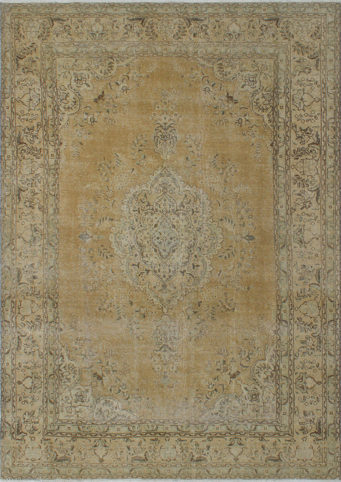 Fine Vintage Distressed Stan Gold Rug