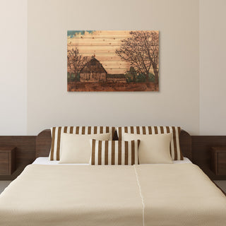 Erstwhile Barn 1 Arte de Legno Digital Print on Solid Wood Wall Art, 30"x45"