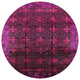 Ahgly Company Indoor Round Mid-Century Modern Area Rugs, 7' Round