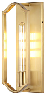Chloe 4.75" 1-Light Modern Bohemian Iron LED Sconce, Gold