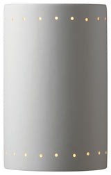 Ambiance Large Cylinder, Outdoor Closed Top Sconce, Bisque, E26