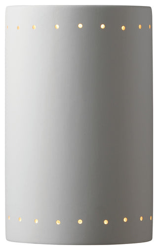 Ambiance Large Cylinder, Outdoor Closed Top Sconce, Bisque, E26