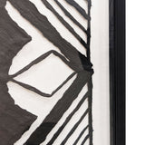 Modern Tribal Shadow Box with Black Frame