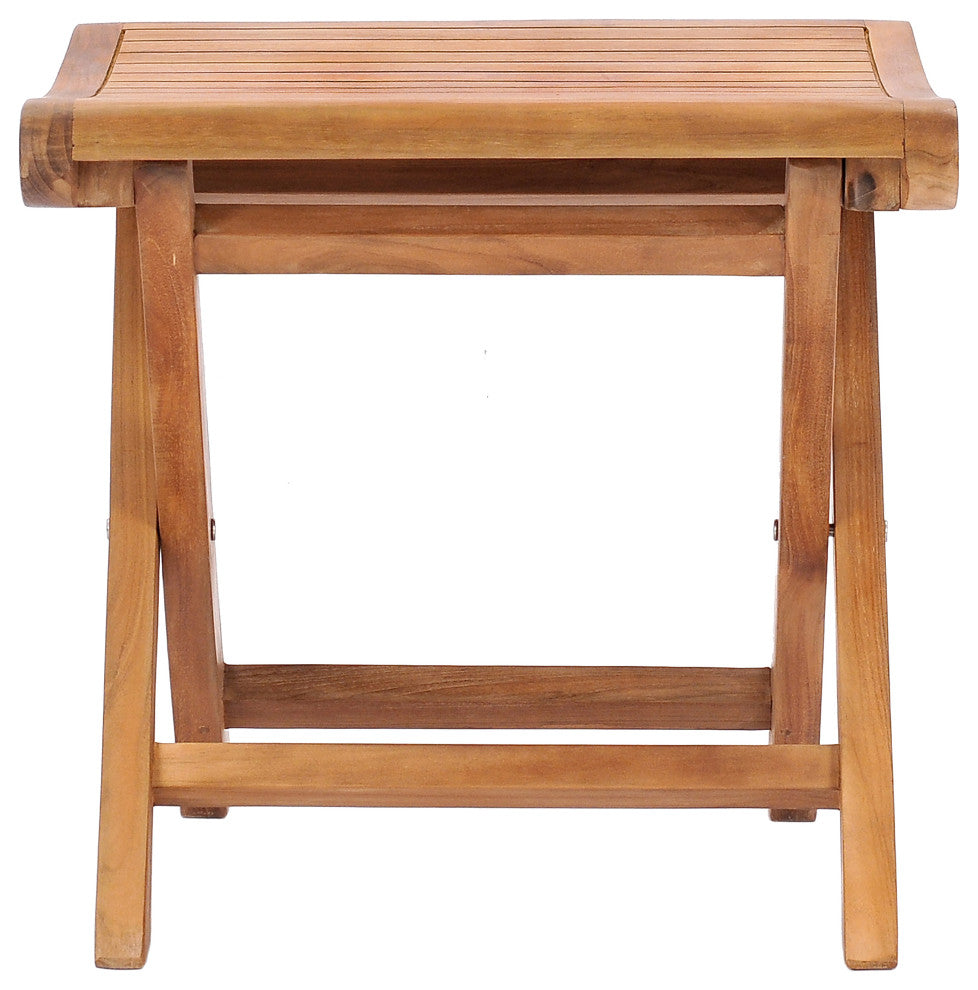 Teak Wood Italy Footstool / Side Table, made from A-Grade Teak Wood